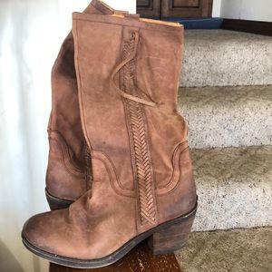 brown knee high boots